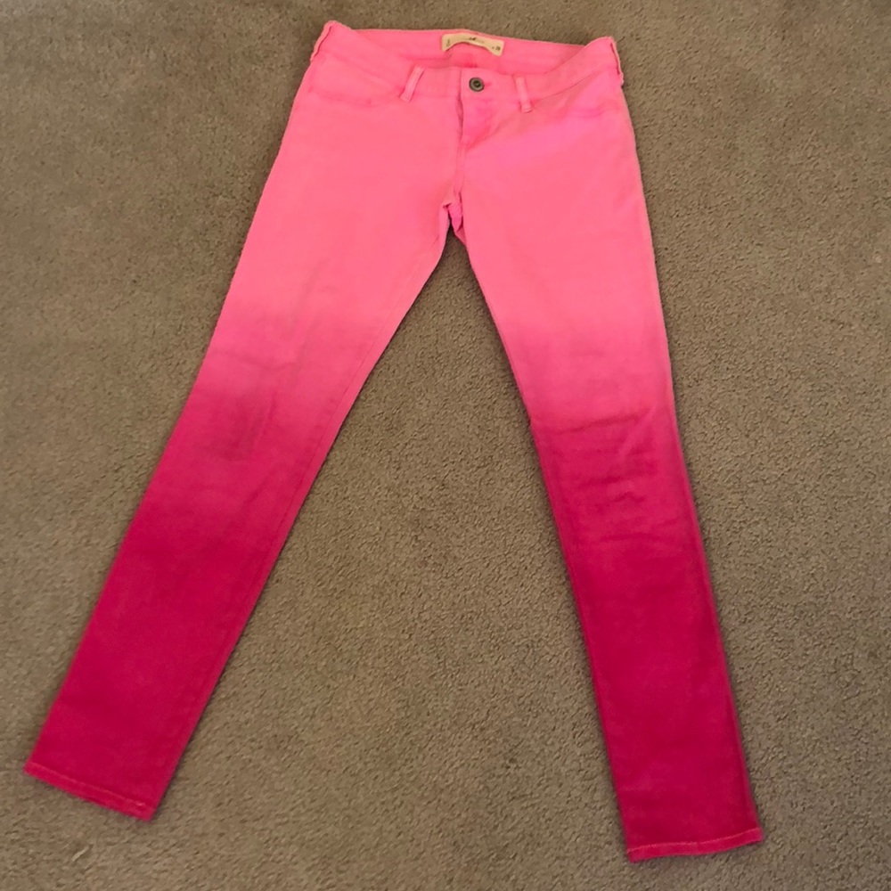 Hollister pink ombré pants